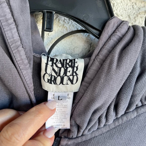 Prairie Underground Clocck Charcoal Hooded Utility Jacket - Picture 10 of 11